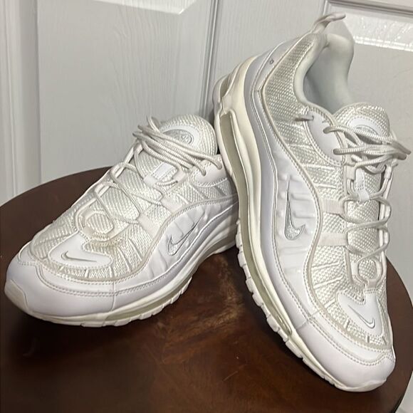 🔥🔥 Nike Air Max 98 “All White” - Men Sz 11.5 - Great Condition - Picture 3 of 11